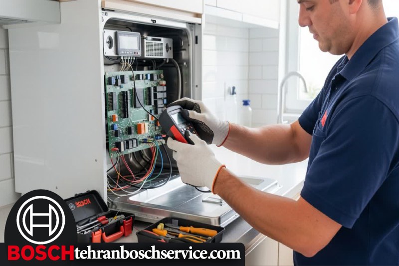 مراحل تعمیر برد ماشین ظرفشویی بوش 